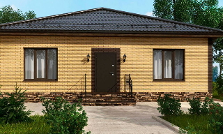 Проекты одноэтажных домов из кирпича | Строй-Кль - Кольчугино от 3660 рублей